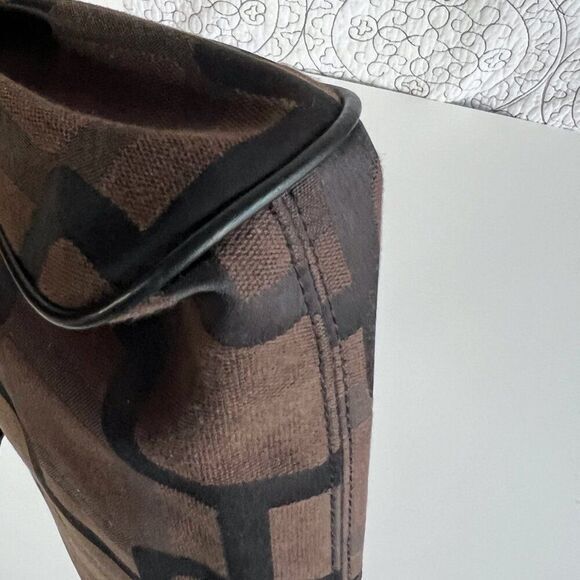 Nine West Brown Geometric Jacquard Small Shoulder Bag‎ - Picture 5 of 11